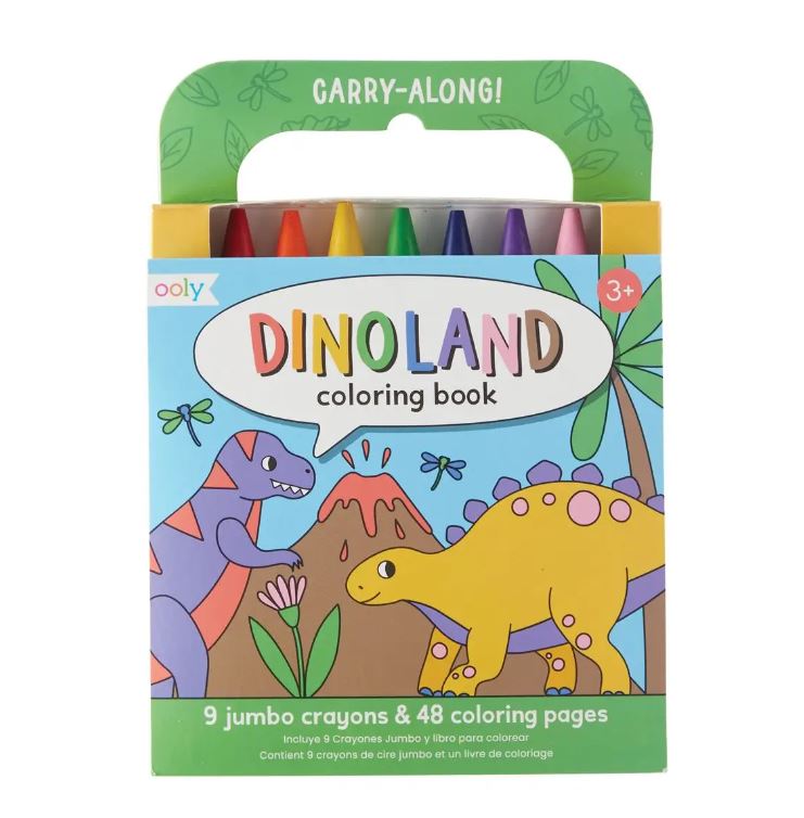 Carry Along Crayon And Coloring Book - Dino Land