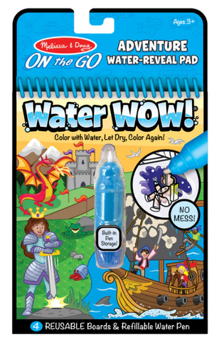 Water Wow! Reusable Water-Reveal Activity Pad – Adventure