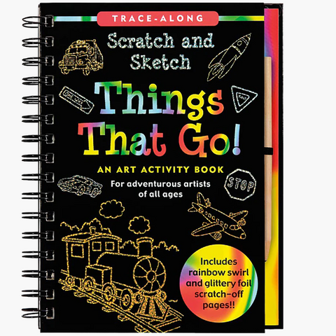 Scratch And Sketch Things That Go Activity Book