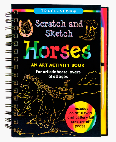 Scratch & Sketch Horses Activity Book