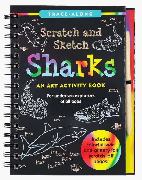 Scratch & Sketch Sharks Activity Book