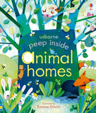 Peek Inside Animals Homes Board Book w/ Flaps