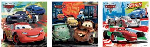 Disney Cars: Worldwide Racing Fun 3 X 49 Pc Puzzle - CR Toys