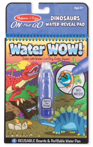 Water Wow! Reusable Water-Reveal Activity Pad – Dinosaurs