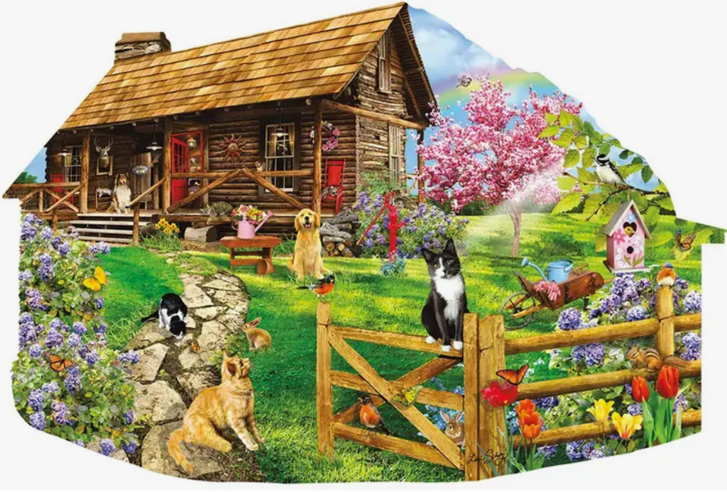 Mountain Spring Shaped 1000 Pc Puzzle