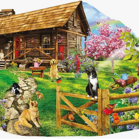 Mountain Spring Shaped 1000 Pc Puzzle