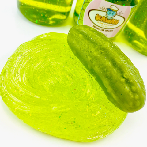 Dill Pickle Glitter Slime