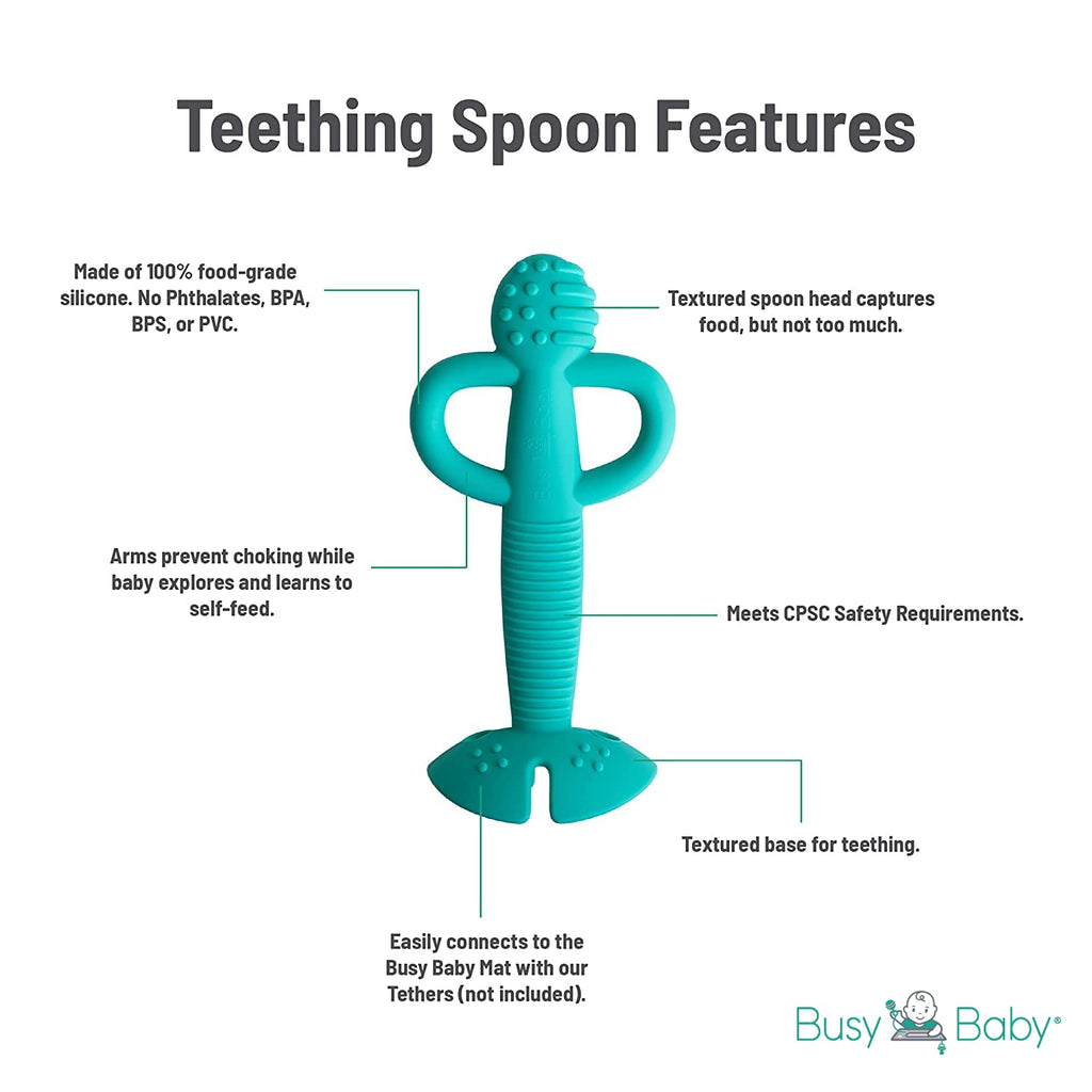 Busy Baby Spoon - Pewter