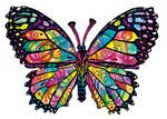 Stained Glass Butterfly 1000 Pc Puzzle
