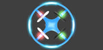 Sky Lighter Glow Disc Drone - Blue - CR Toys