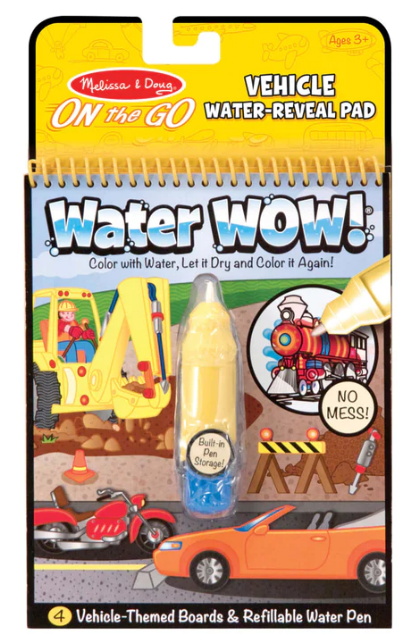 Water Wow! Reusable Water-Reveal Pad – Vehicles