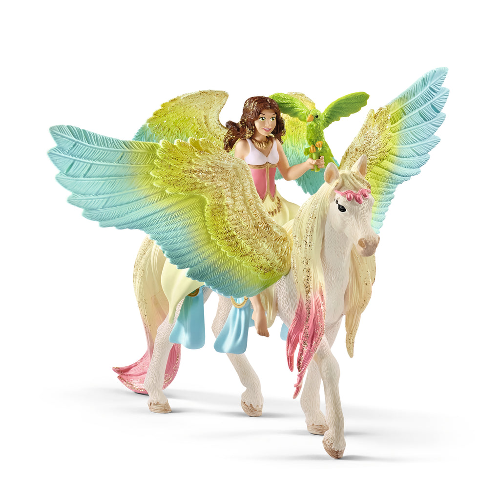 Fairy Surah With Glitter Pegasus Figurine 70566