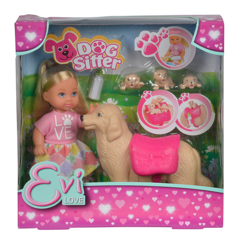 Evi Love Doll Set - Dog Sitter