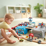 Super Cityscape Transport Wooden Train Bucket Set