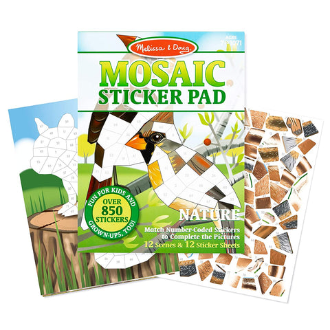 Mosaic Sticker Pad-Nature 7+ - CR Toys