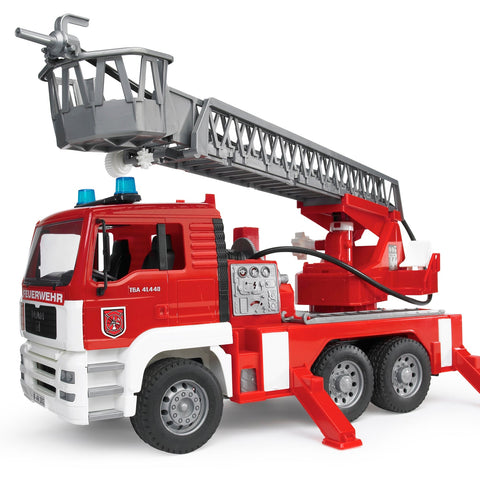 Bruder 02771 Man Fire Engine With Water Pump, And Light & Sound Module