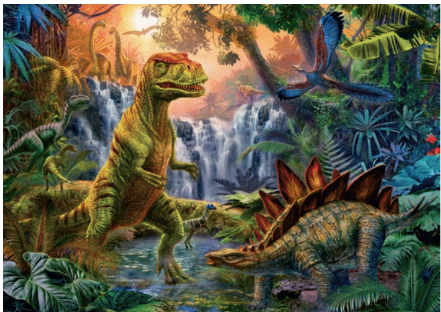 Dinosaur Oasis 100Pc Puzzle - CR Toys