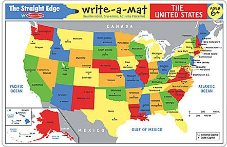 Learning Mat- U.S.A. Map