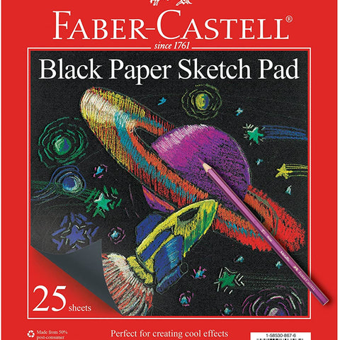 Black Paper Sketch Pad 3+ - CR Toys