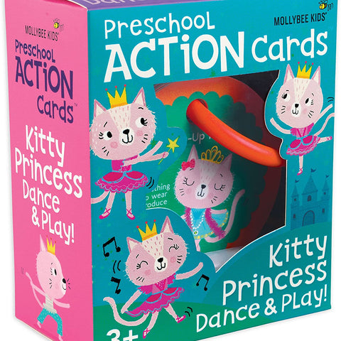 Preschool Action Cards Kitty Princess Dance & Play Game!