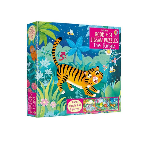 THE JUNGLE BOOK AND PUZZLE 3+ - CR Toys
