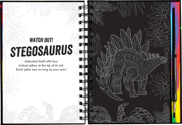 Scratch & Sketch Extreme Dinosaurs Activity Book