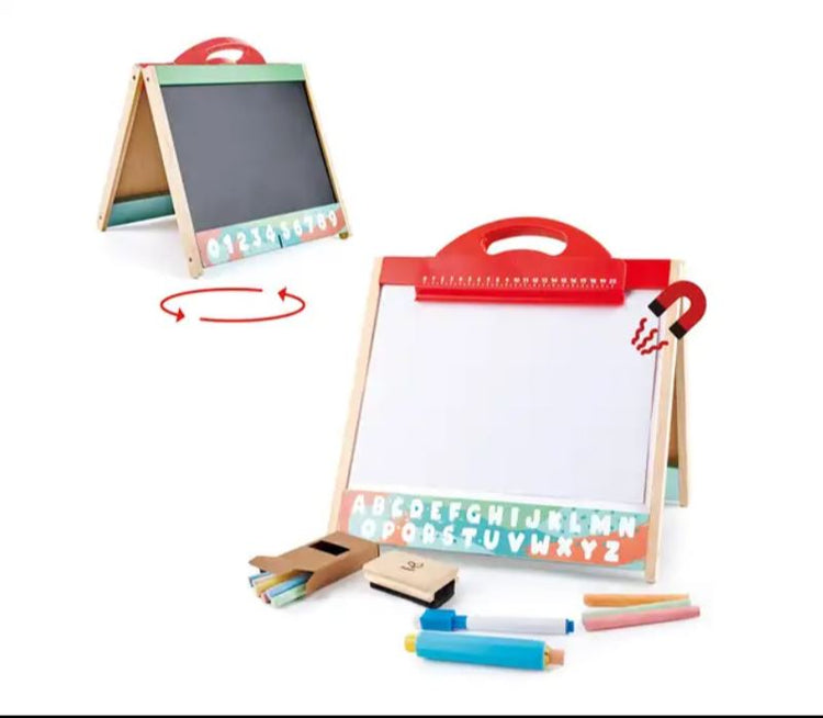 Store & Go Easel - Chalkboard & Whiteboard - CR Toys