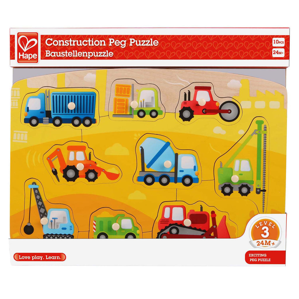 CONSTRUCTION PEG PUZZLE - CR Toys