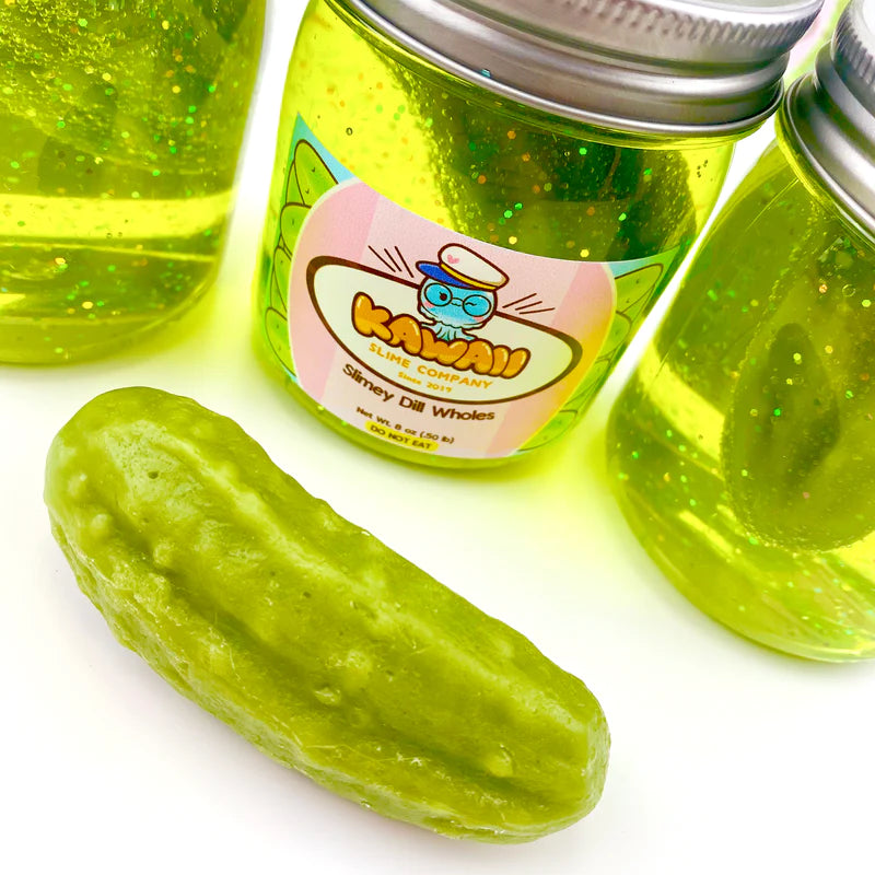 Dill Pickle Glitter Slime