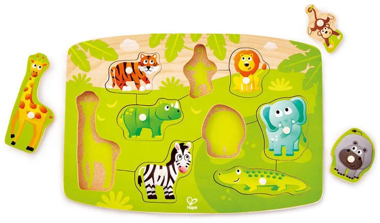 JUNGLE PEG PUZZLE - CR Toys