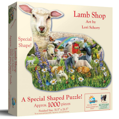 Lamb Shop Shaped 1000 Pc Puzzle
