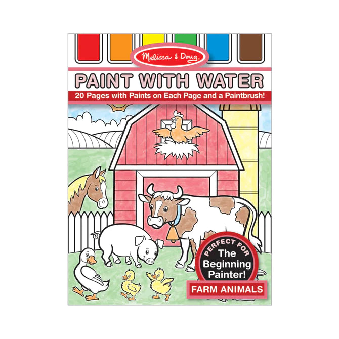 Farm Animals Paint With Water Kids' Art Pad - CR Toys