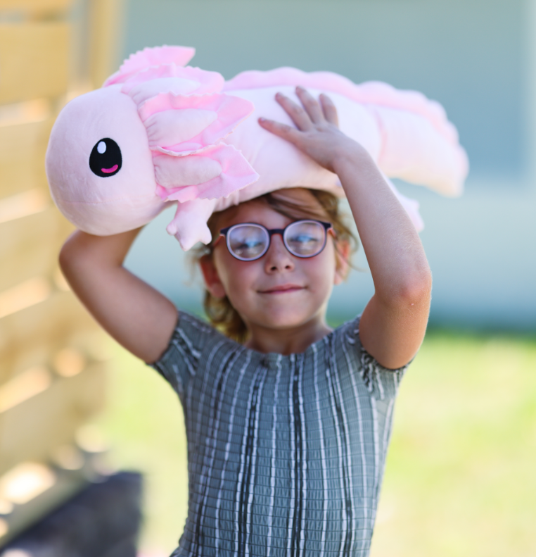 Realistic Axolotl Weighted Plush 4Lbs