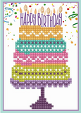 DIY GREETING CARD HAPPY B'DAY CAKE DDG.004