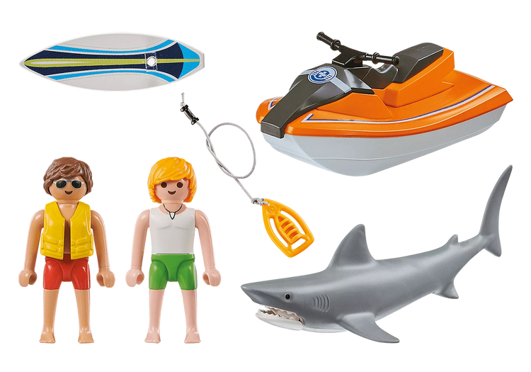 Shark Attack Rescue Play Set