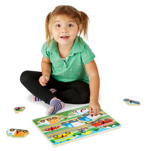 Vehicles Peg 8 Pc Puzzle