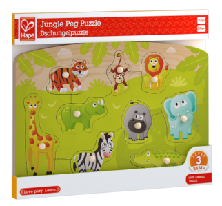 Jungle Peg Puzzle - CR Toys