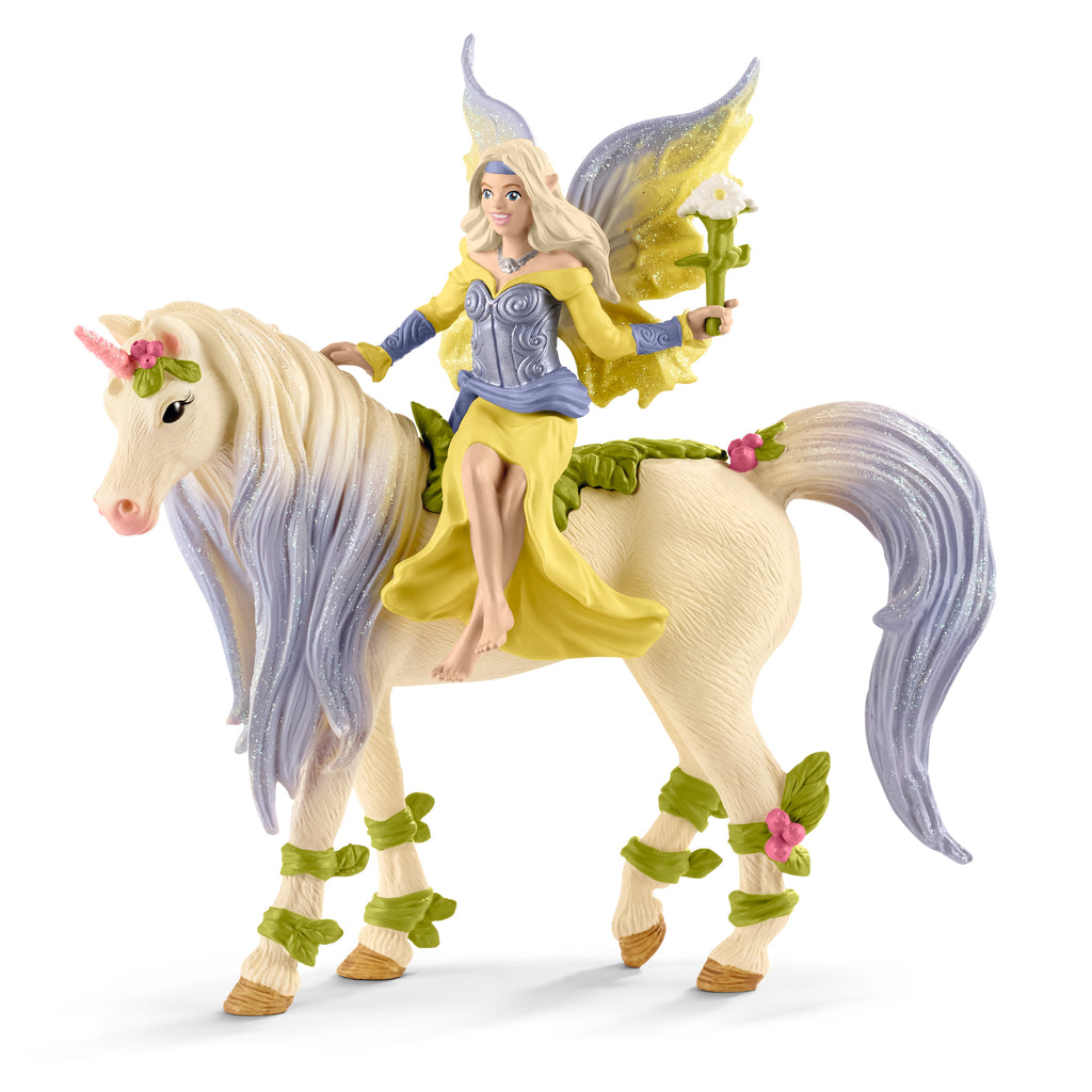 Fairy Sera With Blossom Unicorn Figurine 70565