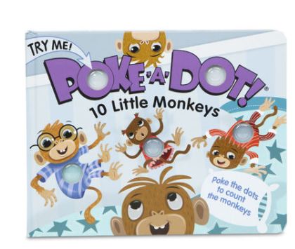 Ten Little Monkeys Poke-A-Dot Book