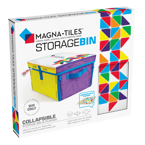 Magn-Tiles Storage Bin And Playmat For Magnetic Building Sets