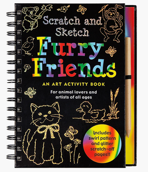 Scratch & Sketch Furry Friends Activity Book