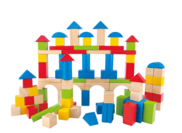 Build Up & Away Wooden Building Blocks