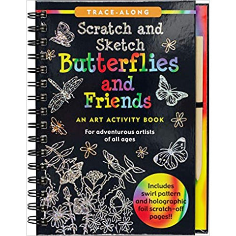 Scratch And Sketch Butterflies And Friends Book - CR Toys