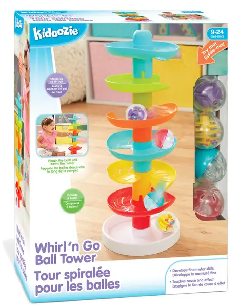 Whirl ‘N Go Ball Tower - Ages 9 Months+ - CR Toys