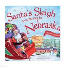 Santa'S Sleigh Is On Its Way To Nebraska Children'S Book