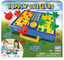Poppin' Puzzlers Single or two  Player Mind Game