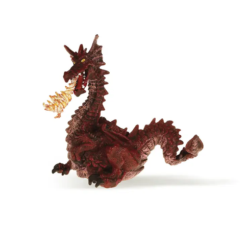 Red Dragon With Flame Figurine 39016