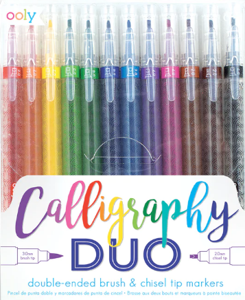 Calligraphy Duo Chisel & Brush Marker Set "Top Seller"