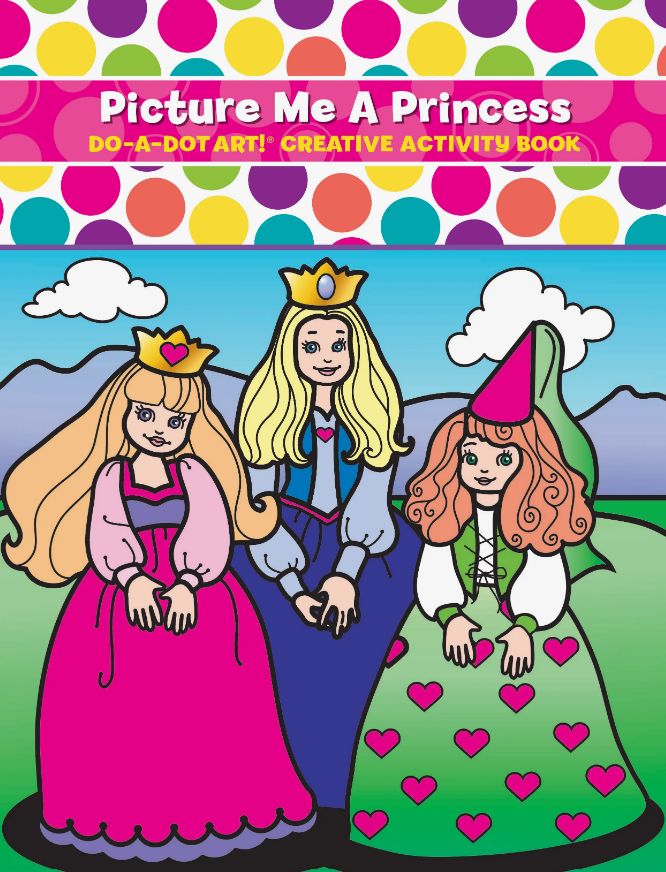 Picture Me A Princess Book For Washable Do a Dot Markers