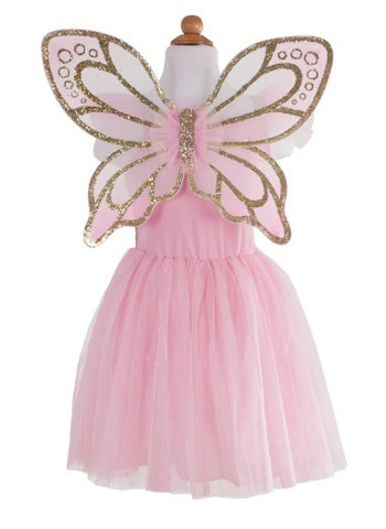 Gold Butterfly Dress With Wings Size 5-7